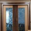 Veneer, ID Door, Acoustic, Double Leaf, Glass Panel, Architrave