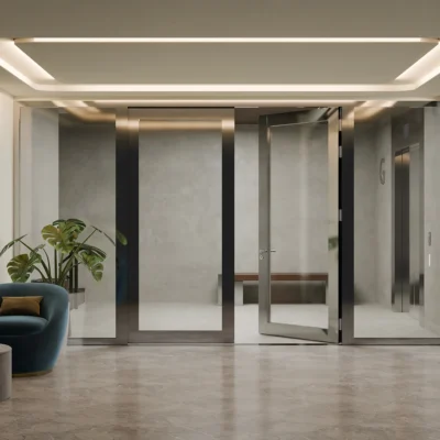 Glass Door Set